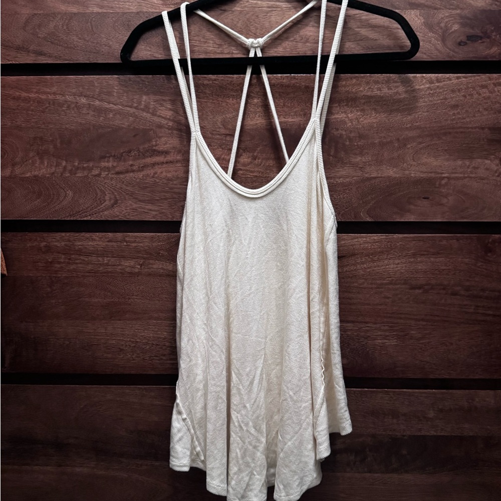 We The Free Cream Strappy Camisole